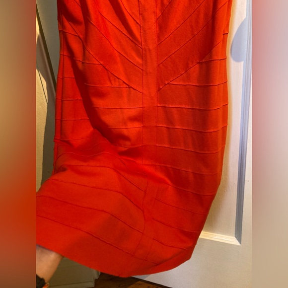 5/48 Fun Orange Cocktail Dress from Saks. Size M. - Picture 5 of 6
